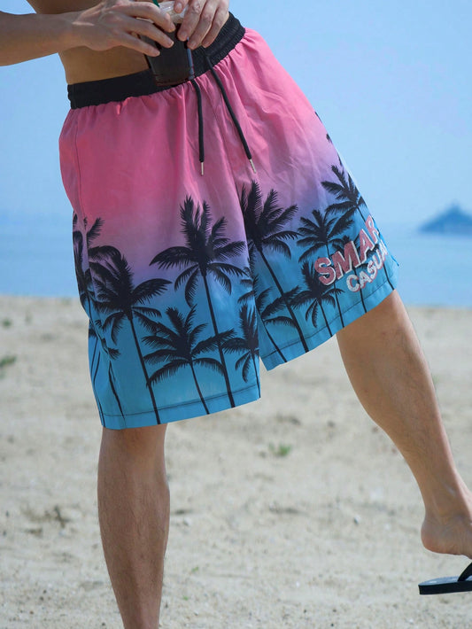 Men's Floral Print Summer Shorts Perfect For Vacation Outfits