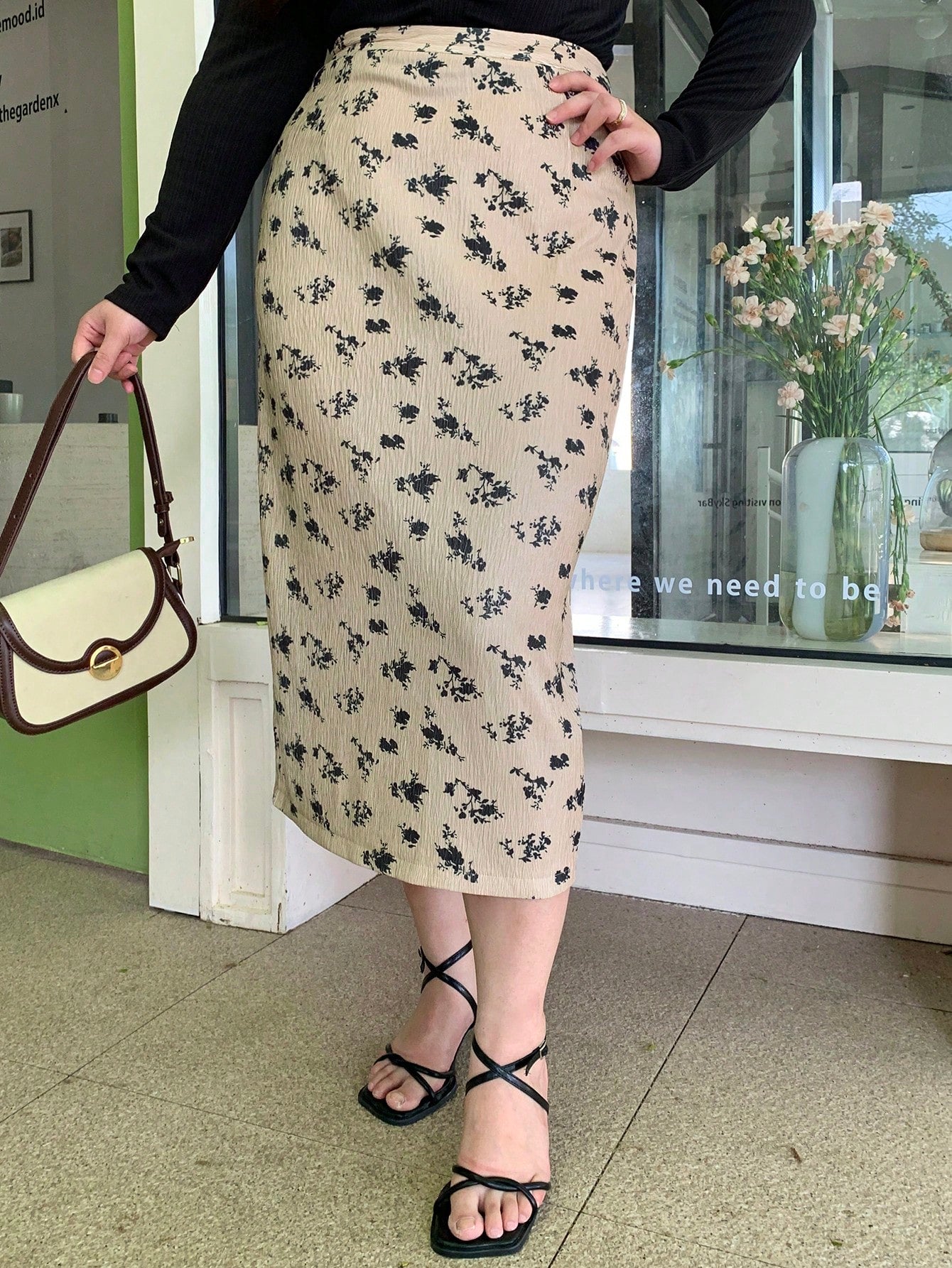 Dazy Petite Plus Plus Size SpringSummer Casual Floral Print Skirt
