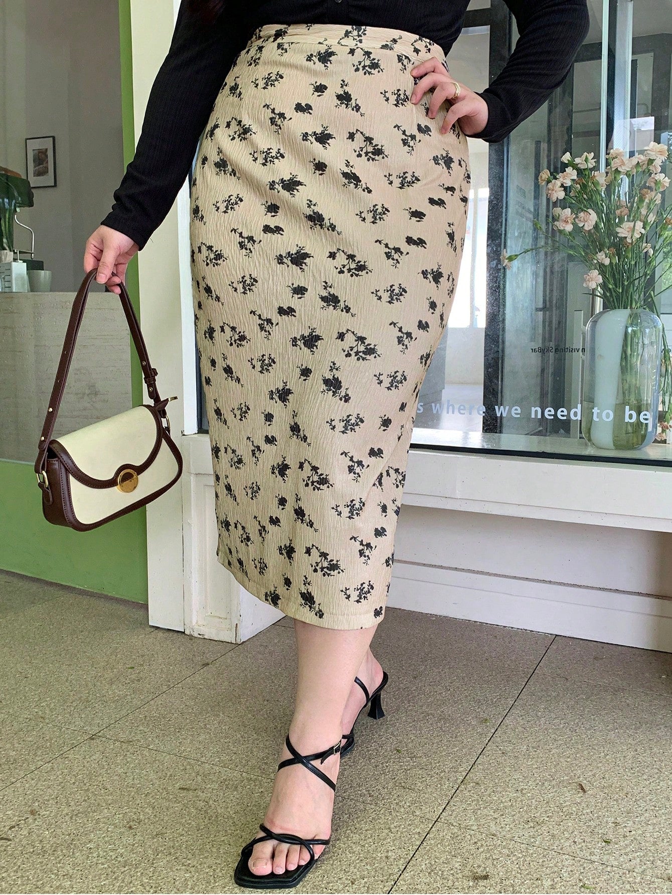 Dazy Petite Plus Plus Size SpringSummer Casual Floral Print Skirt