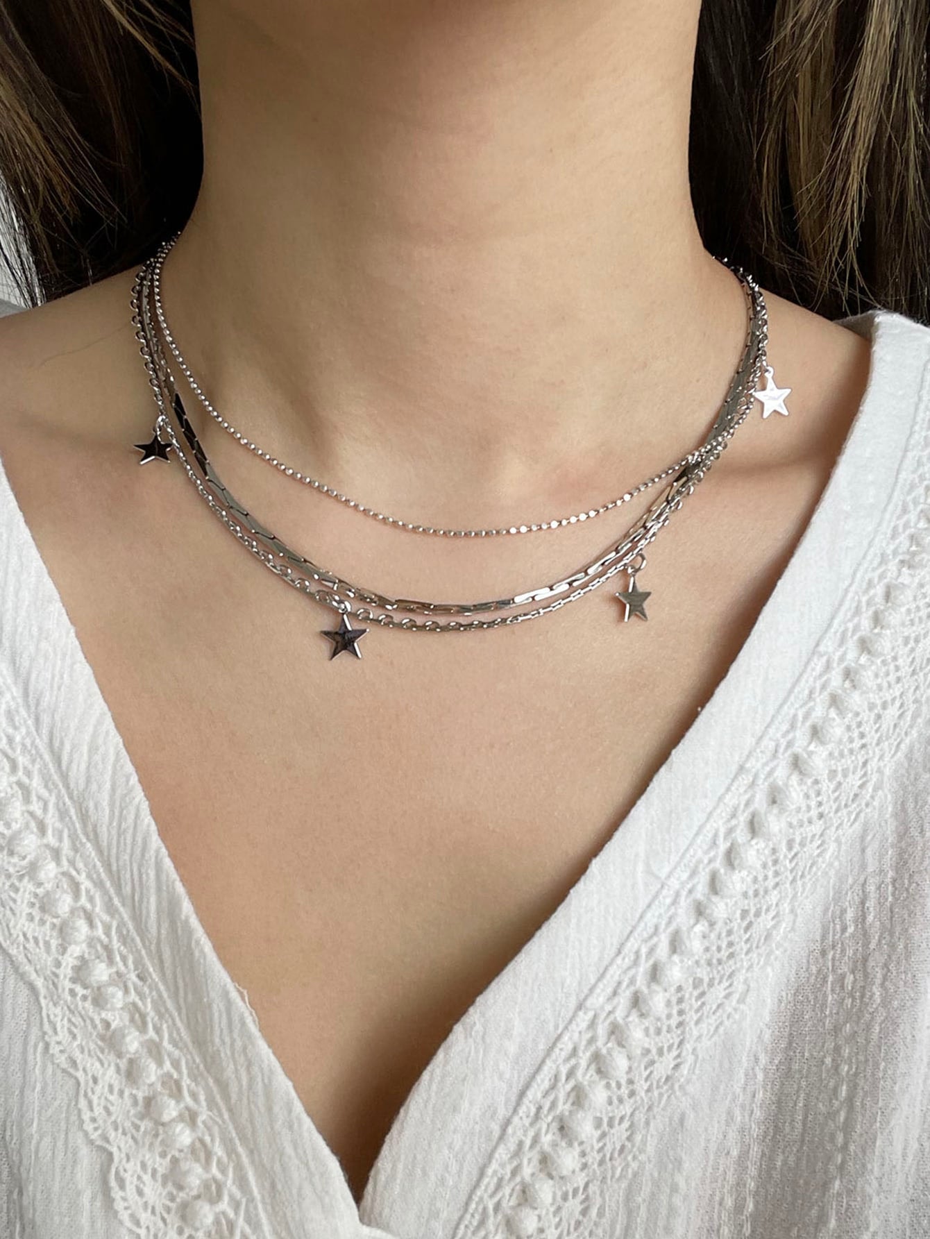 Star Charm Layered Necklace