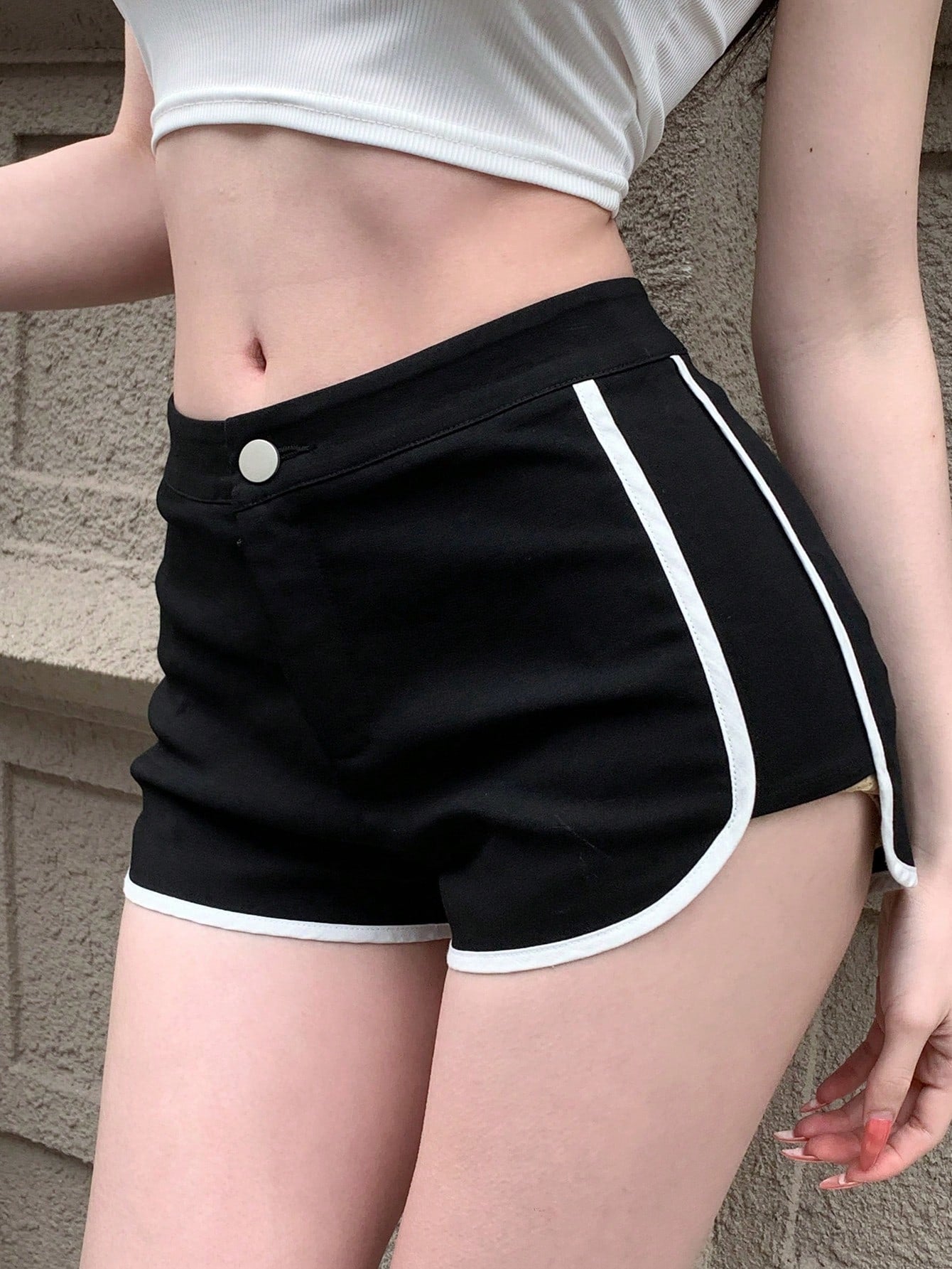 Women's Color-Block Casual Loose-Fit Shorts
