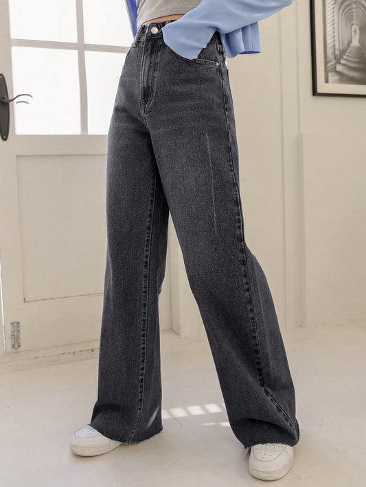 Ladies' Versatile Daily Wear Denim Long Pants