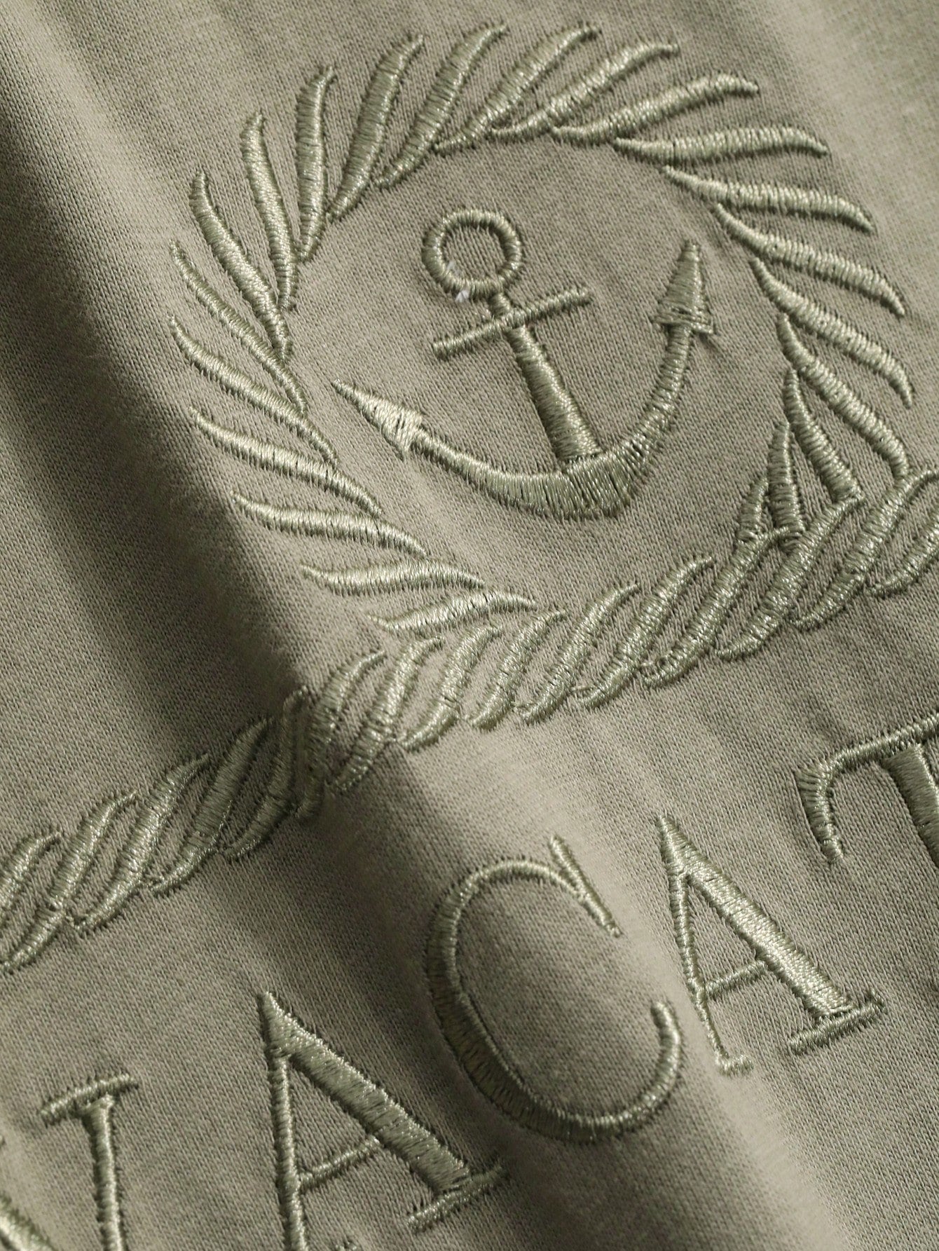 Embroidered Letter Short Sleeve T-Shirt, Summer