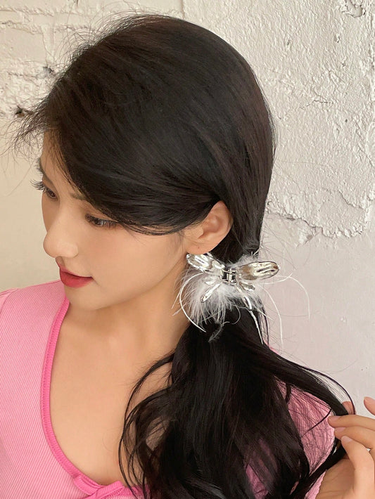 Women Plush Butterfly-Shaped Fashion Hair Claw