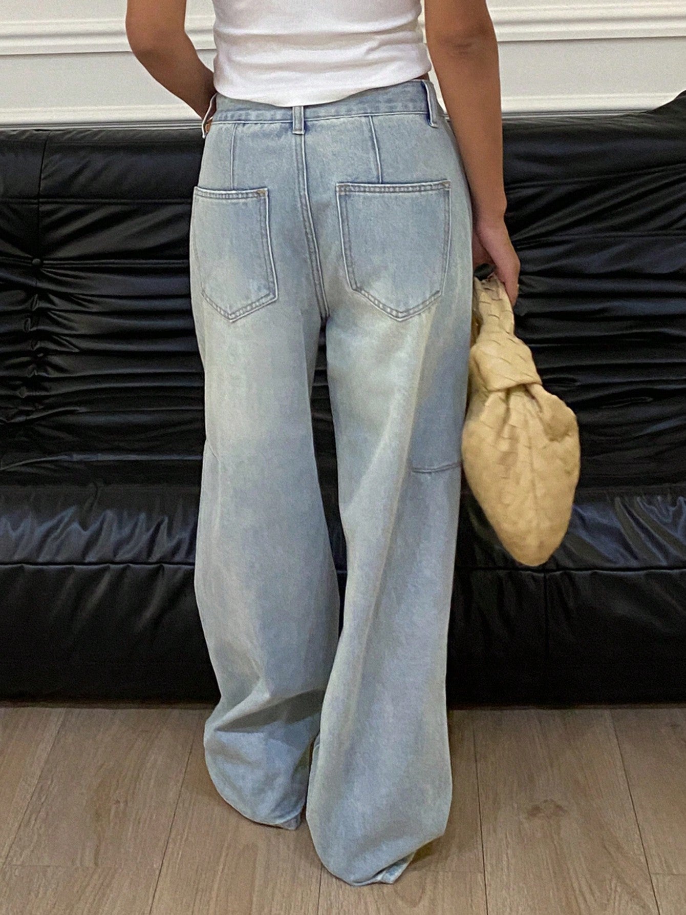Women's Casual Zipper Fly Wide Leg Jeans – DAZY