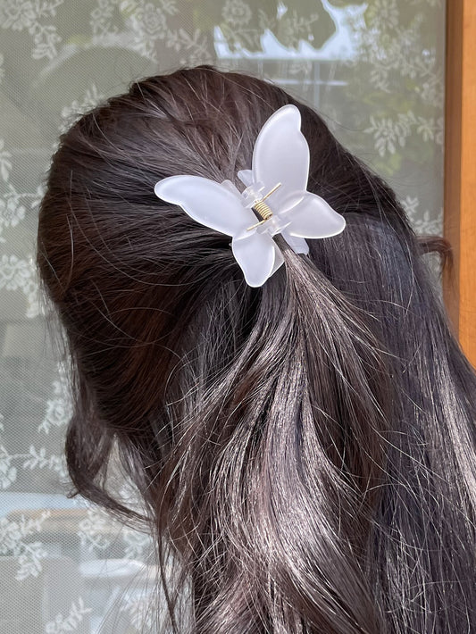 Solid Butterfly Design Hair Claw Cute
