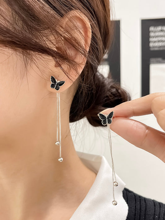 Butterfly Decor Drop Earrings