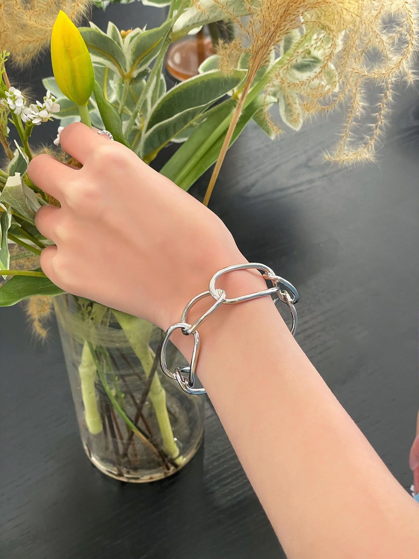 Hollow Out Cuff Bangle