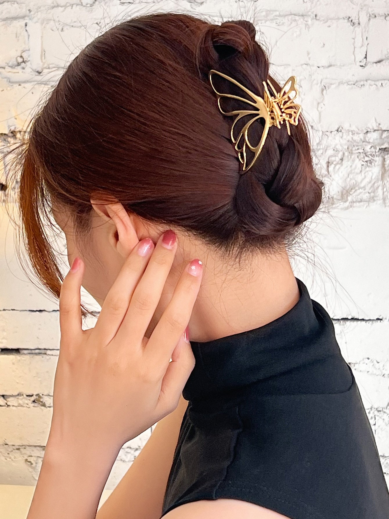 Butterfly Design Hair Claw Elegant