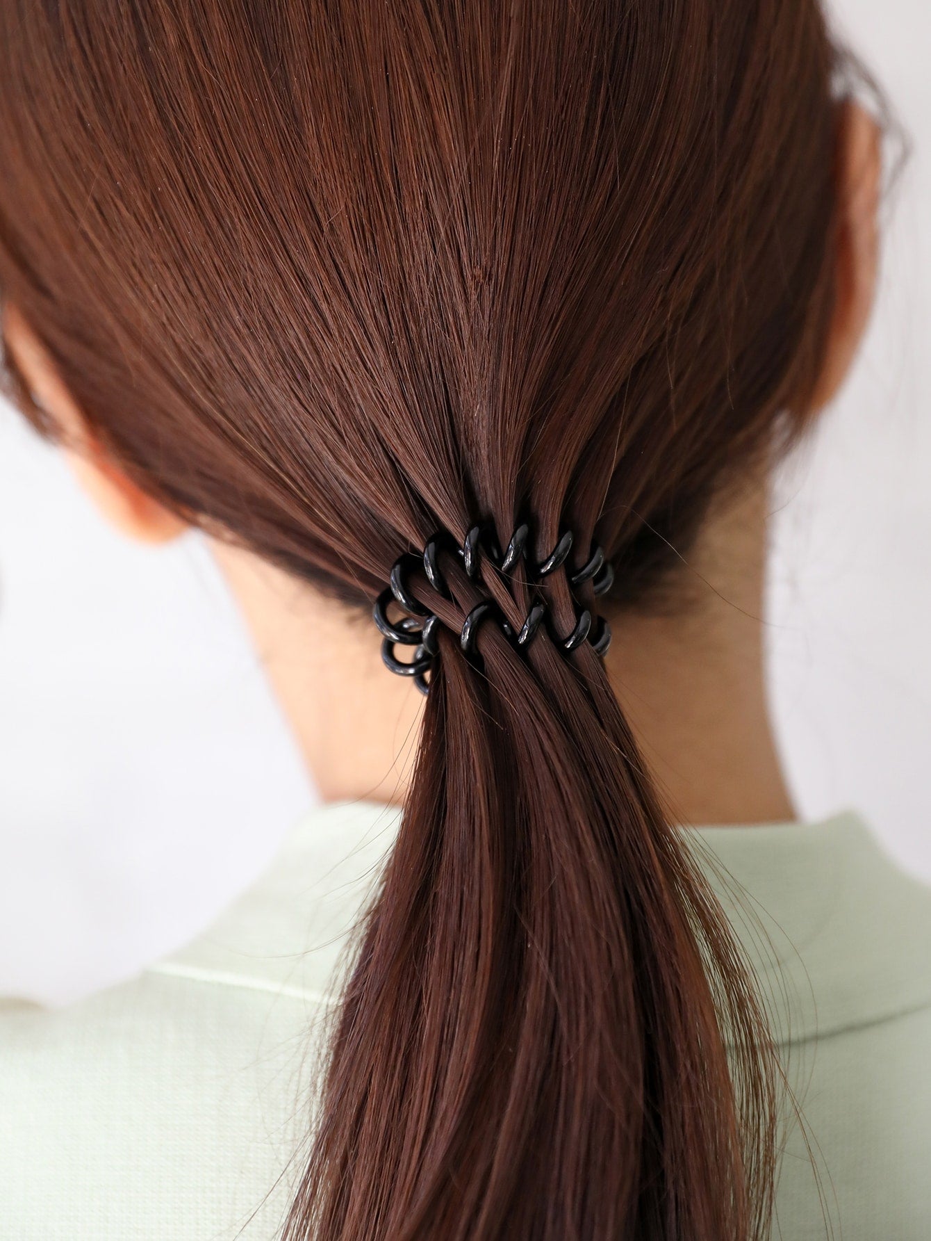 9pcs Telephone Wire Design Hair Tie
