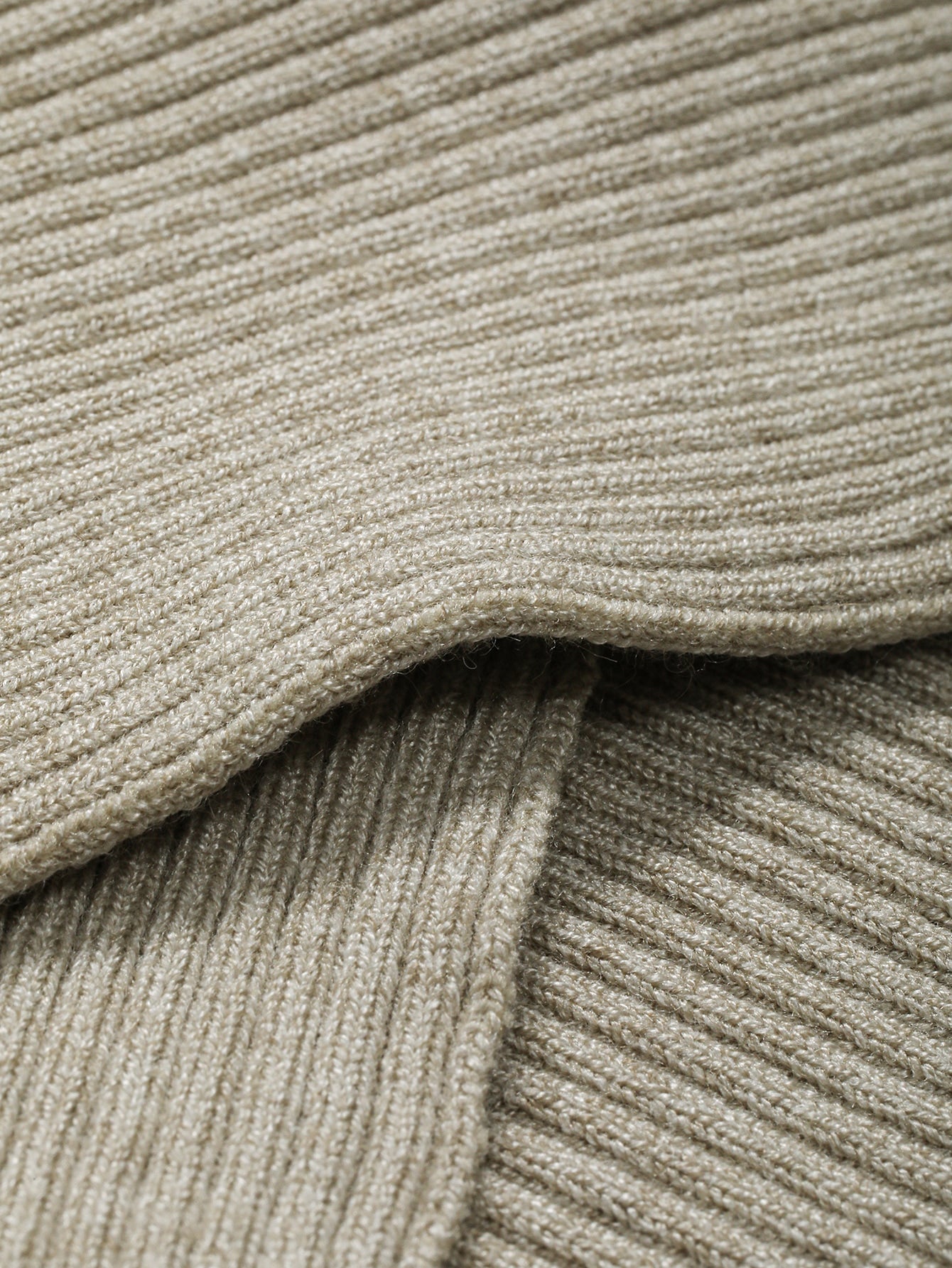 Rib-knit Wrap Cross Raglan Sleeve Crop Sweater