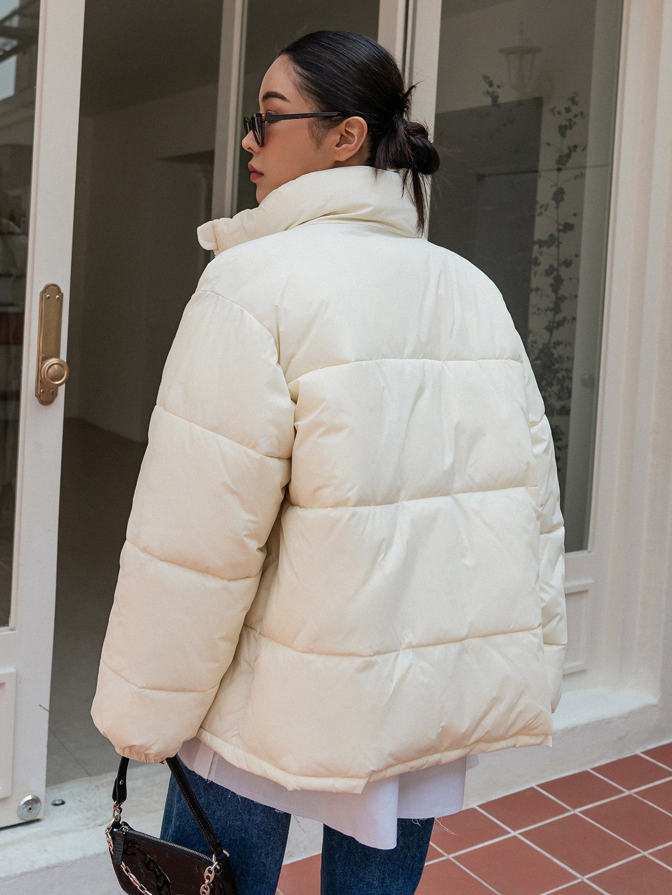 Patch Detail Puffer Coat