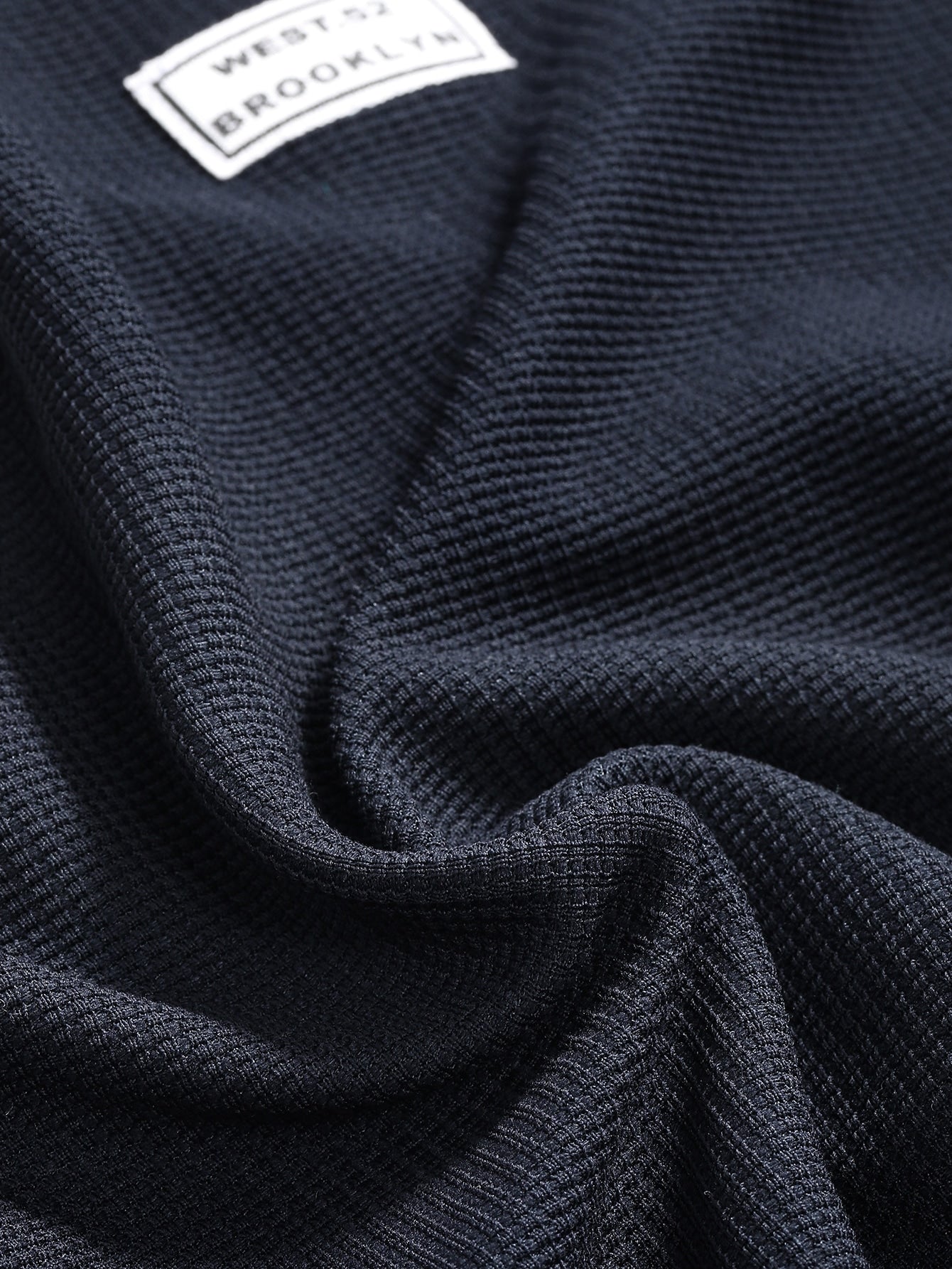 Polo Neck Letter Patch Detail Drop Shoulder Sweatshirt