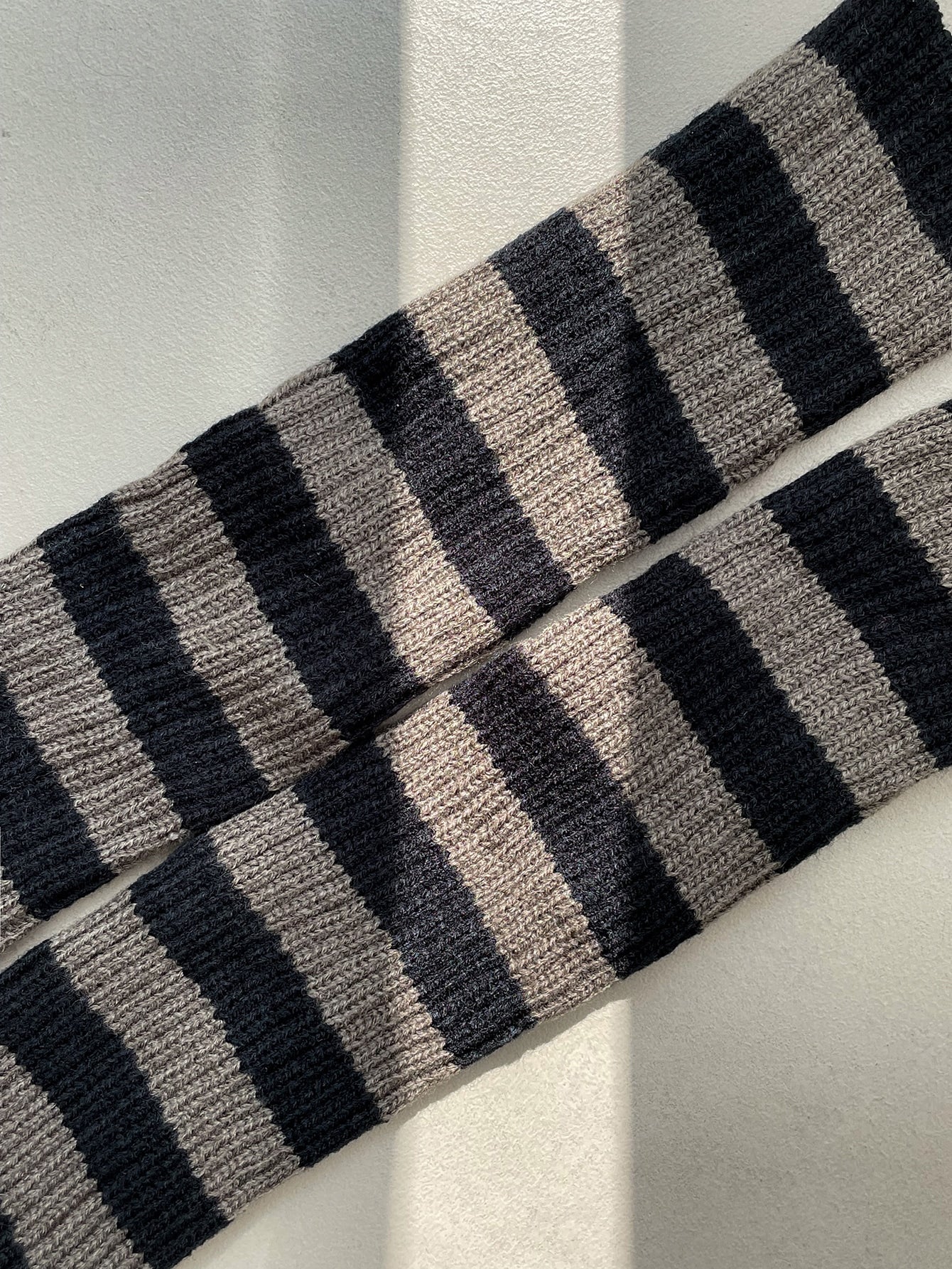 Striped Pattern Leg Warmers