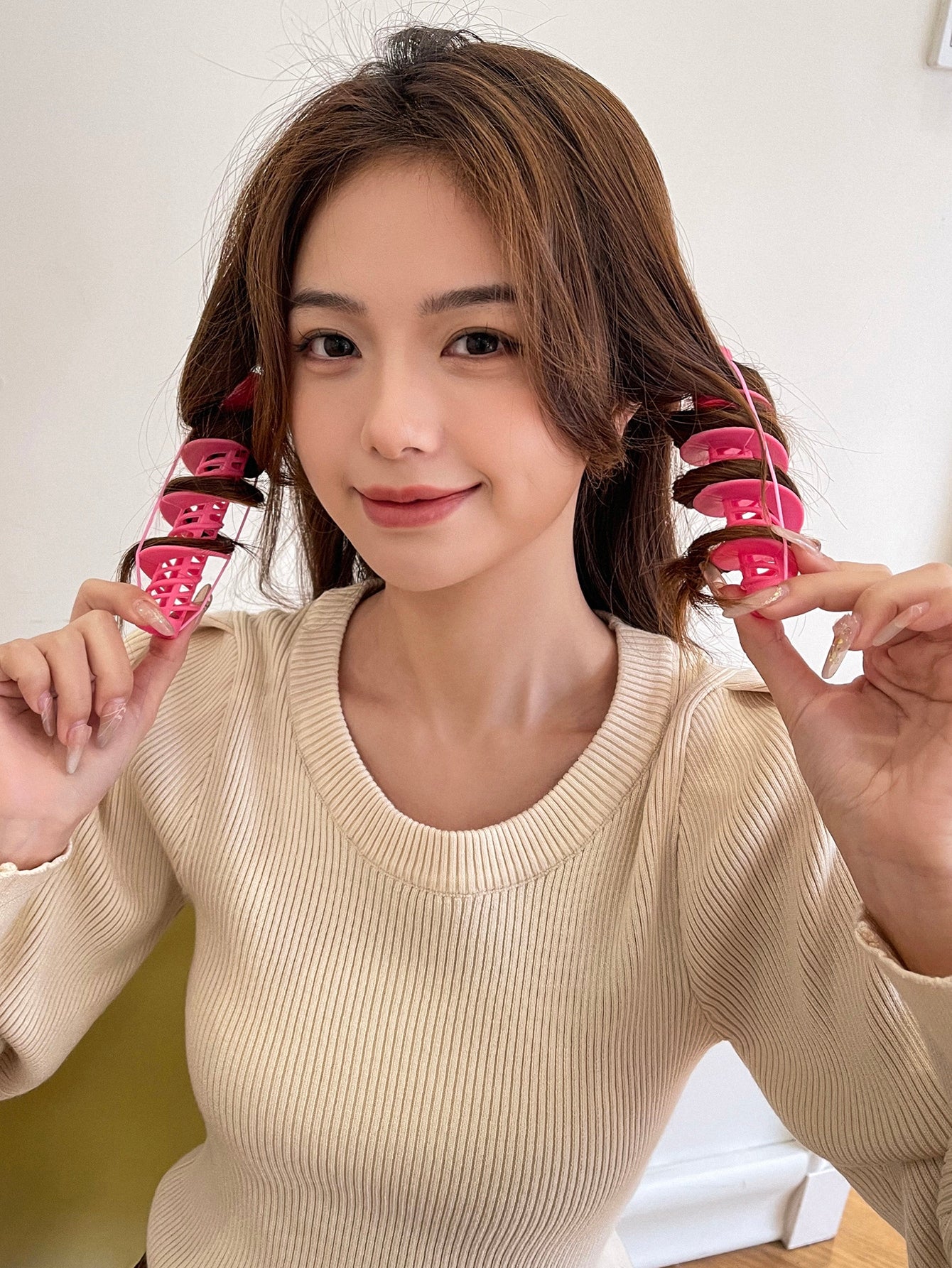 2pcs Self-adhesive Hair Curling Roller
