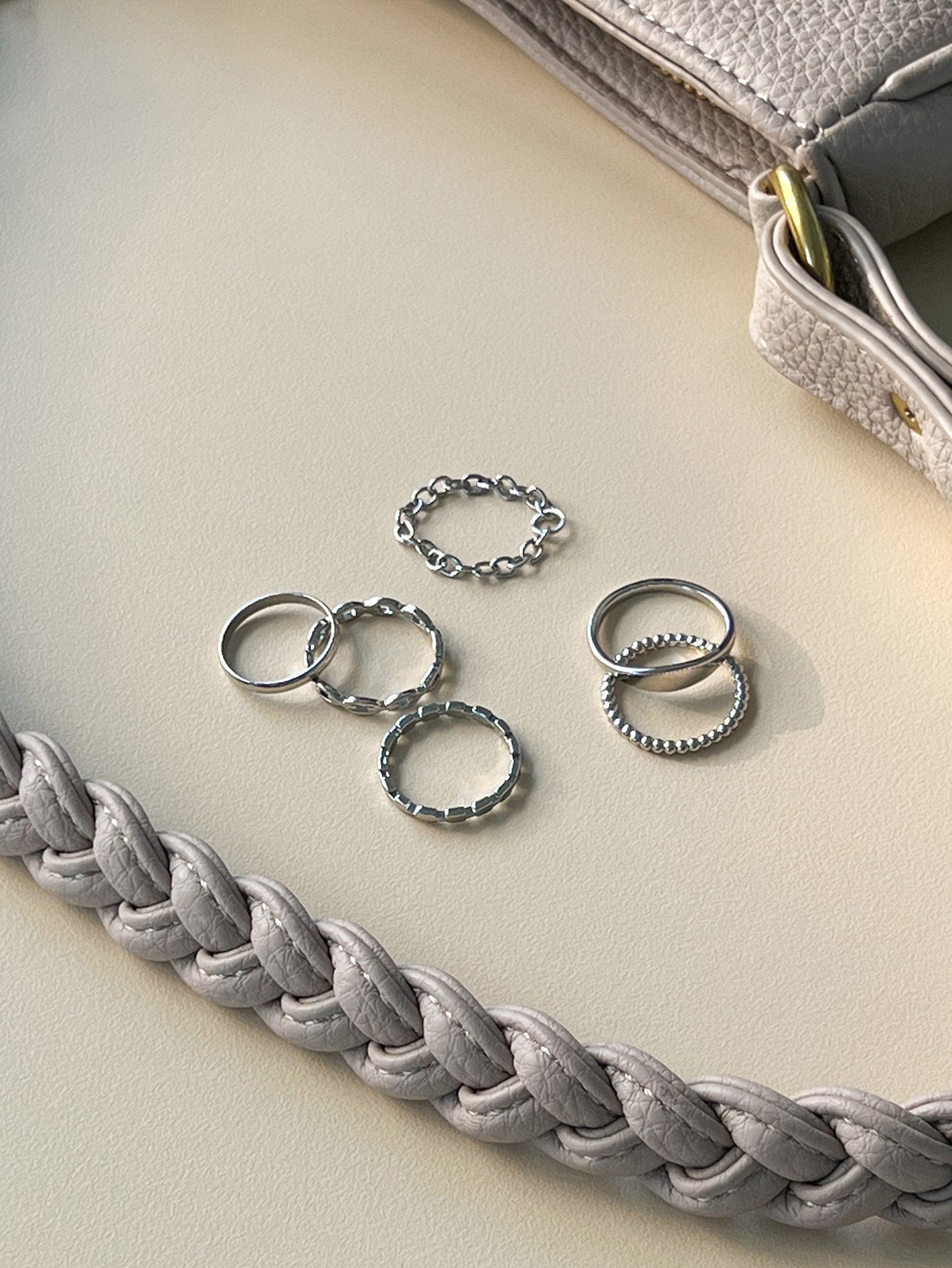 6pcs Chain Design Ring