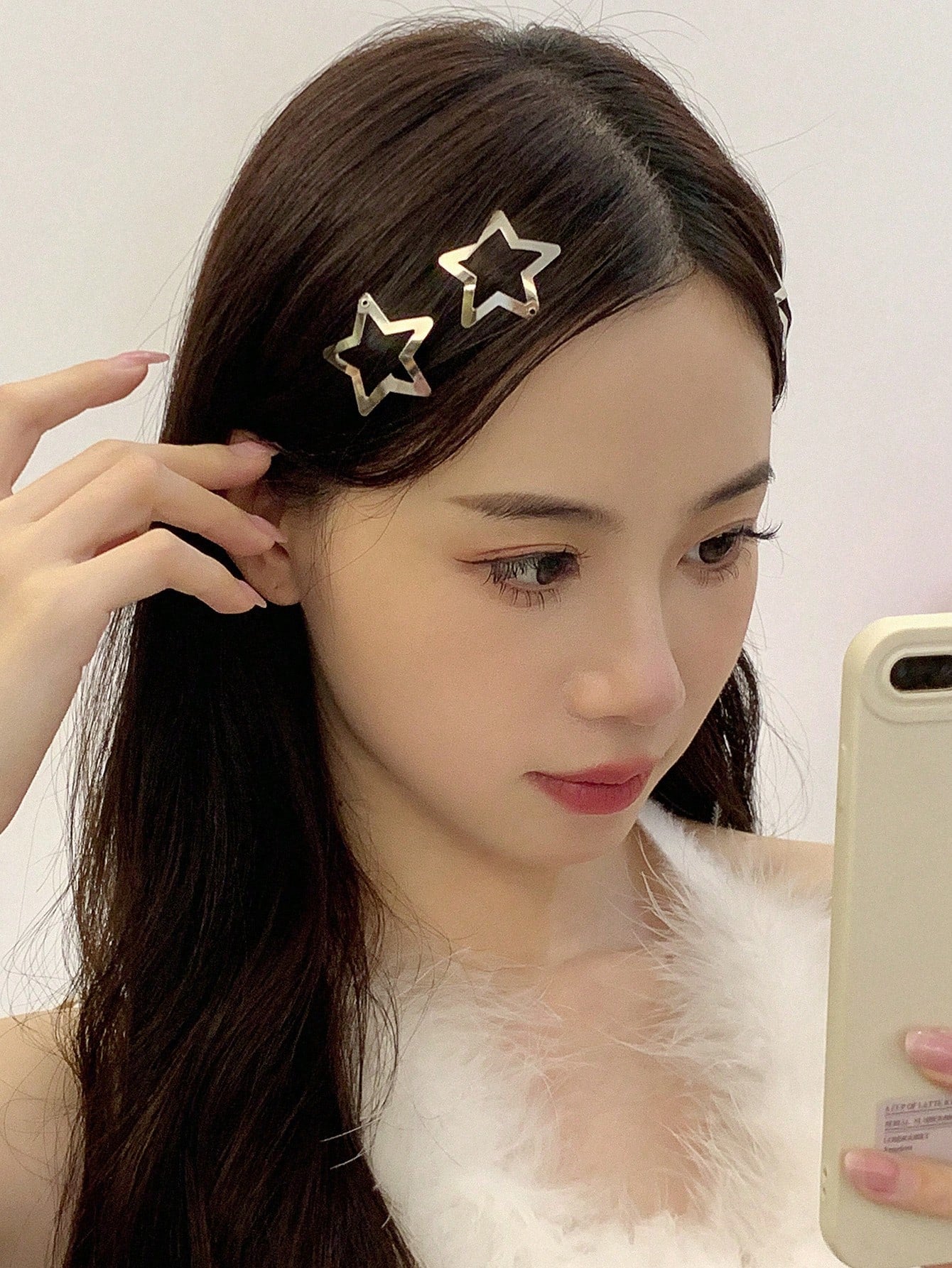 4pcs Women Star Design Fashionable Hair Clip For Daily Decoration Street