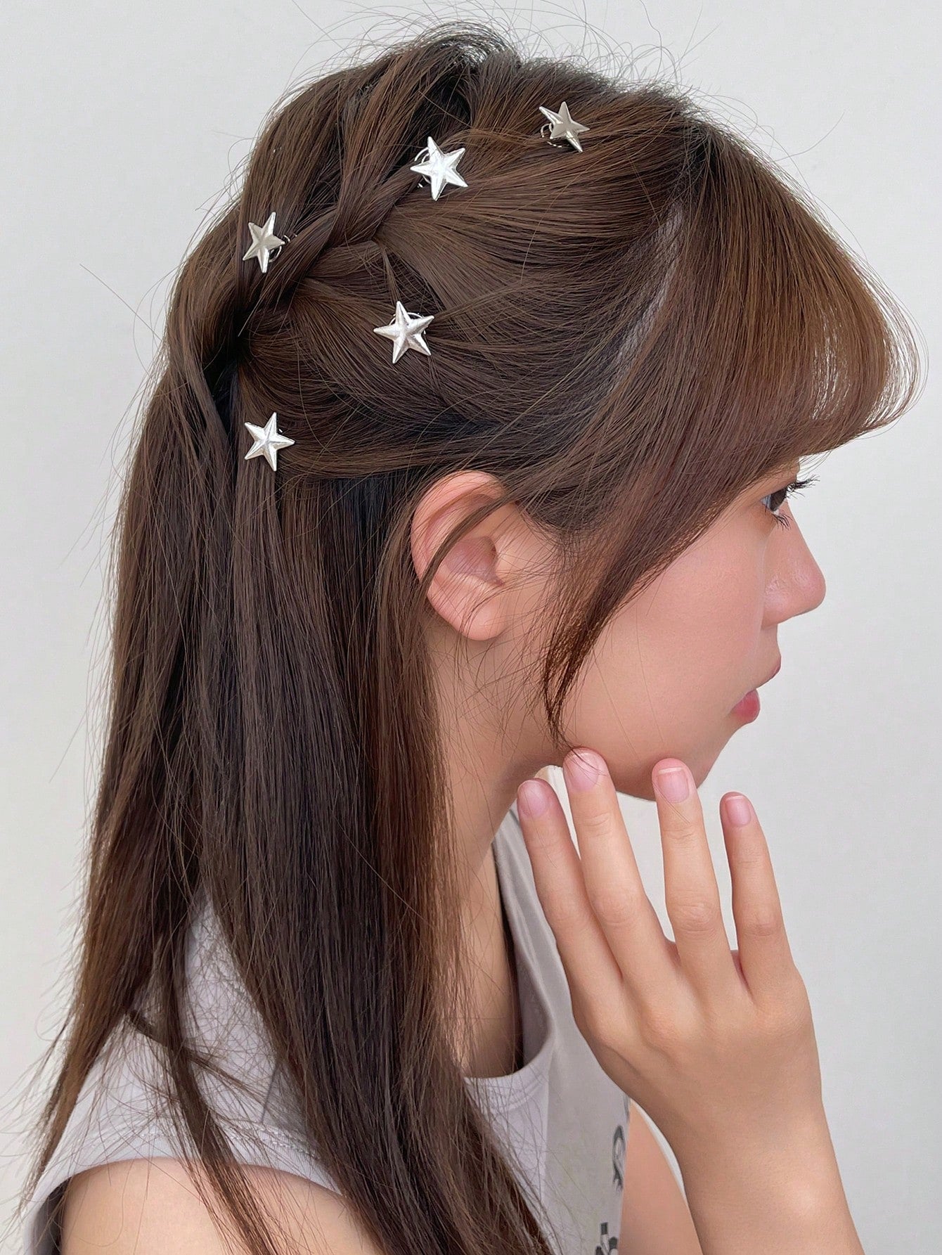 Star Decor Hair Clip Cute