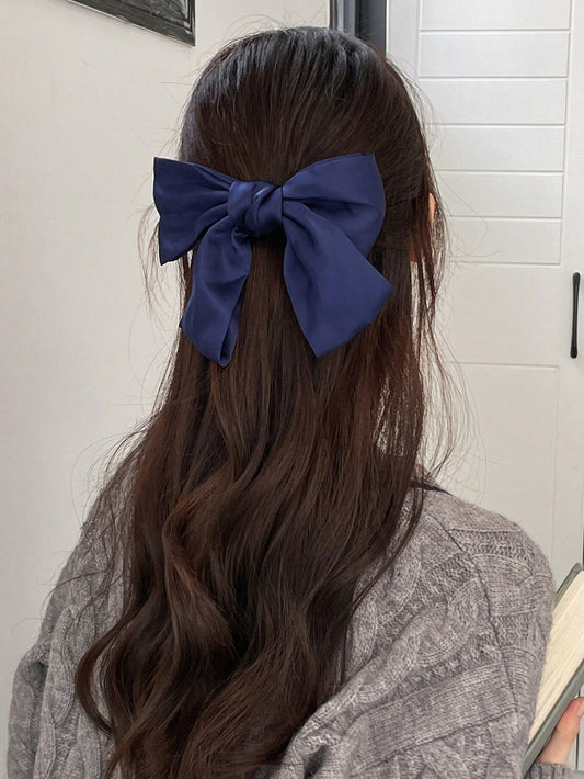 Minimalist Bow Decor Hair Clip Cute