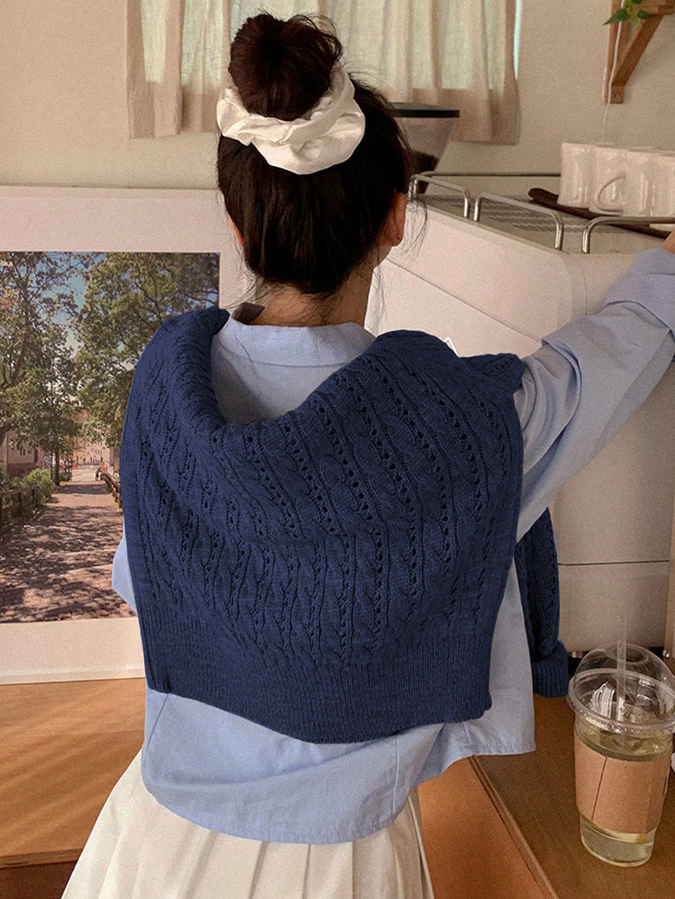 Preppy Style Long Sleeve Women's Sweater