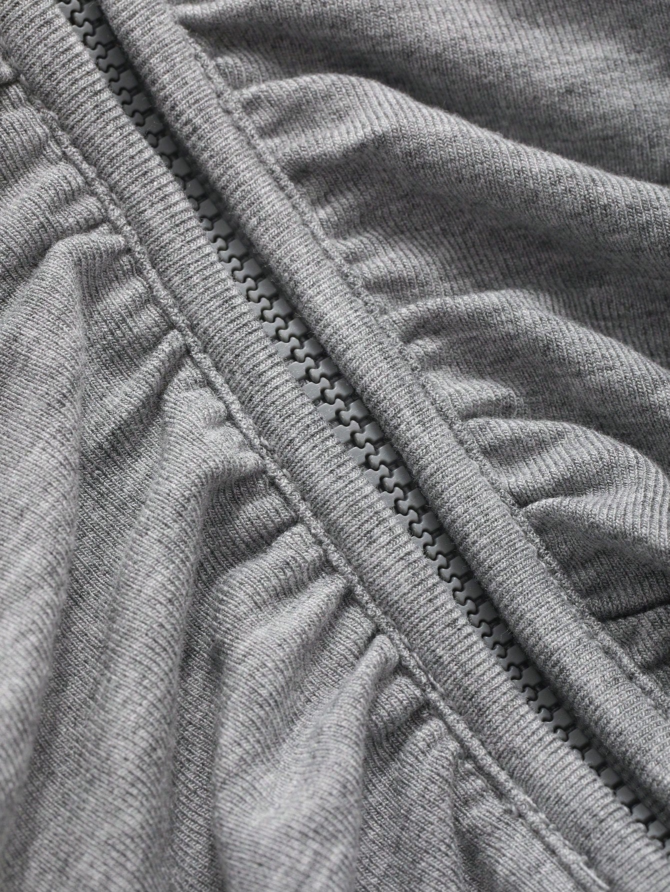Women's Zipper Front Pleated Long Sleeve T-Shirt