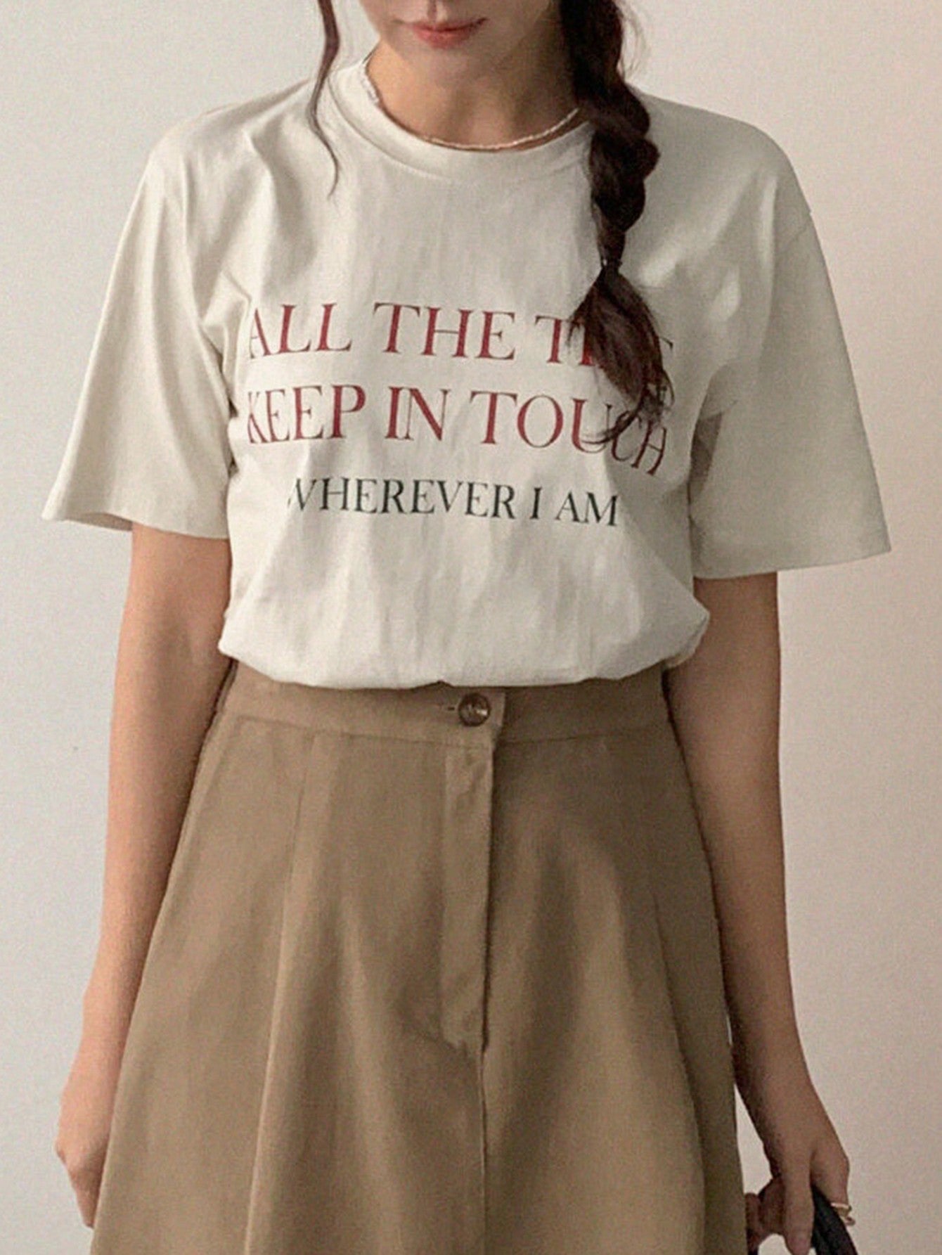 Slogan Printed T-Shirt