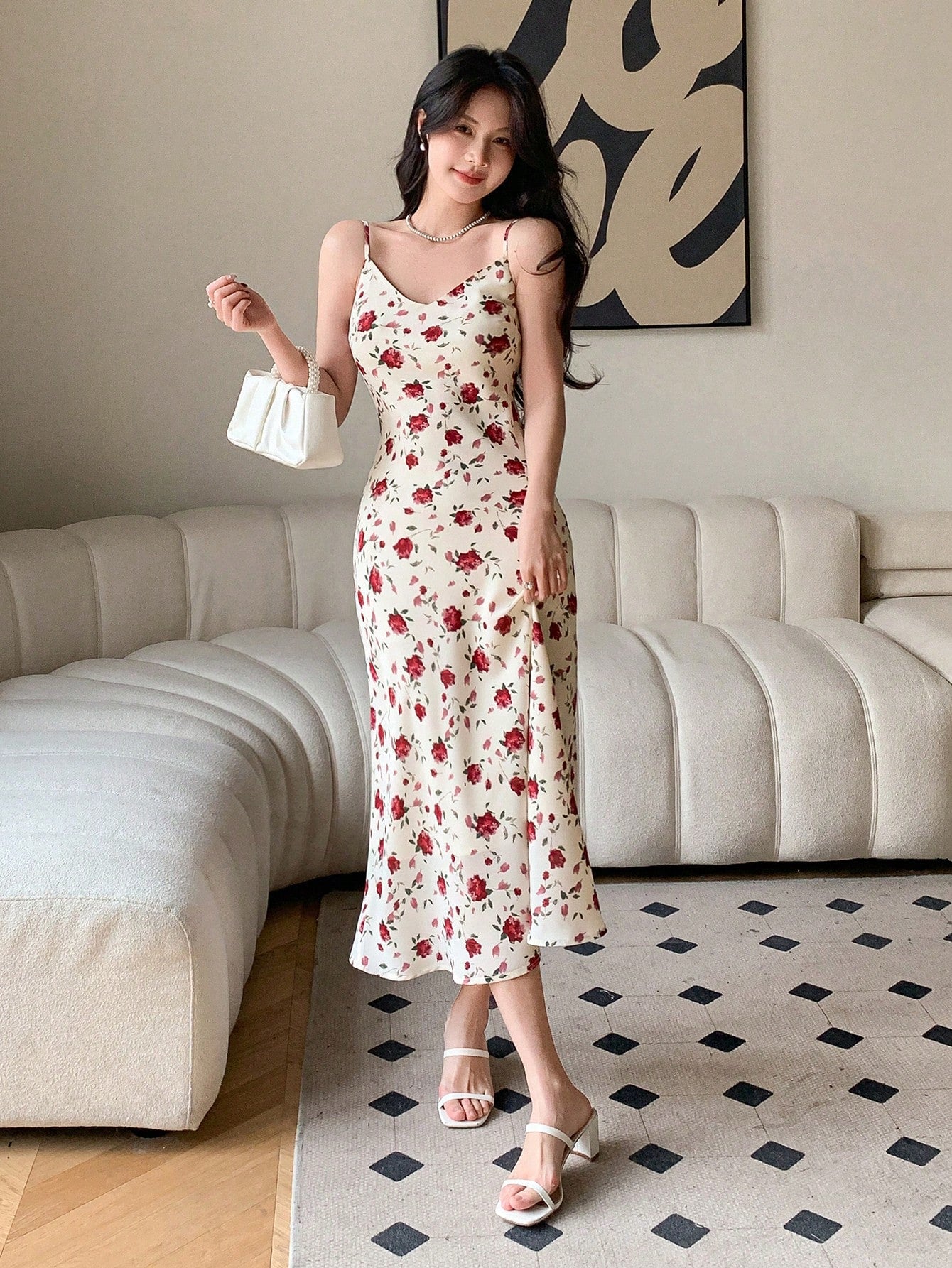 Women's Floral Printed Cami Dress