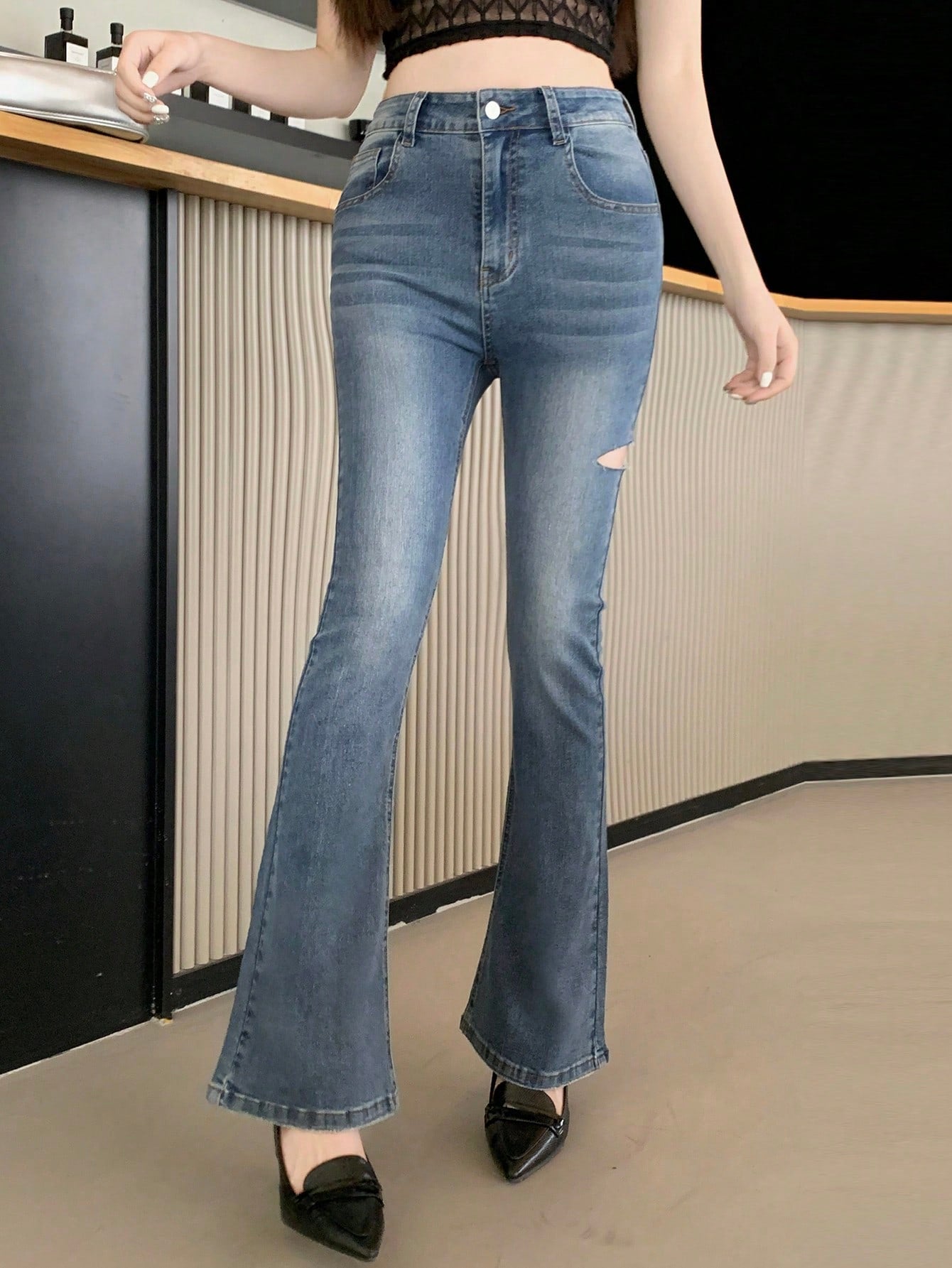 Women's Retro Flare Jeans