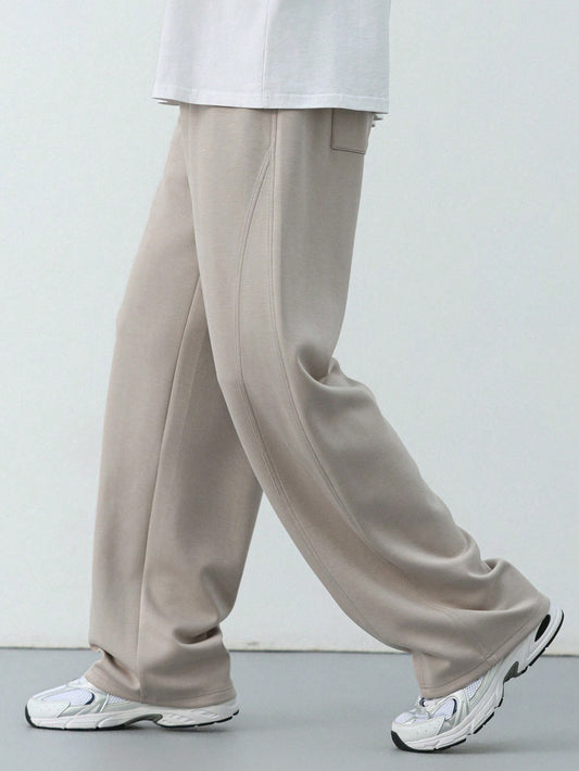 Men's Solid Colored Pants For Autumn And Winter