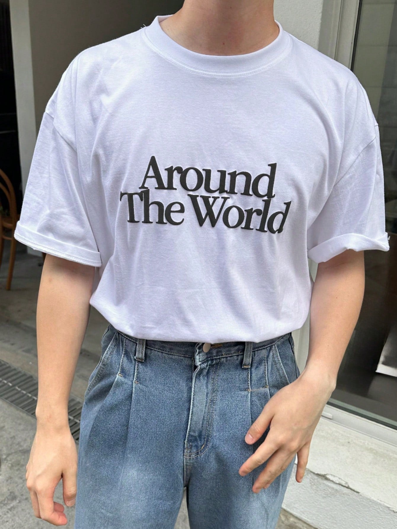 Men's Letter Print Summer T-Shirt