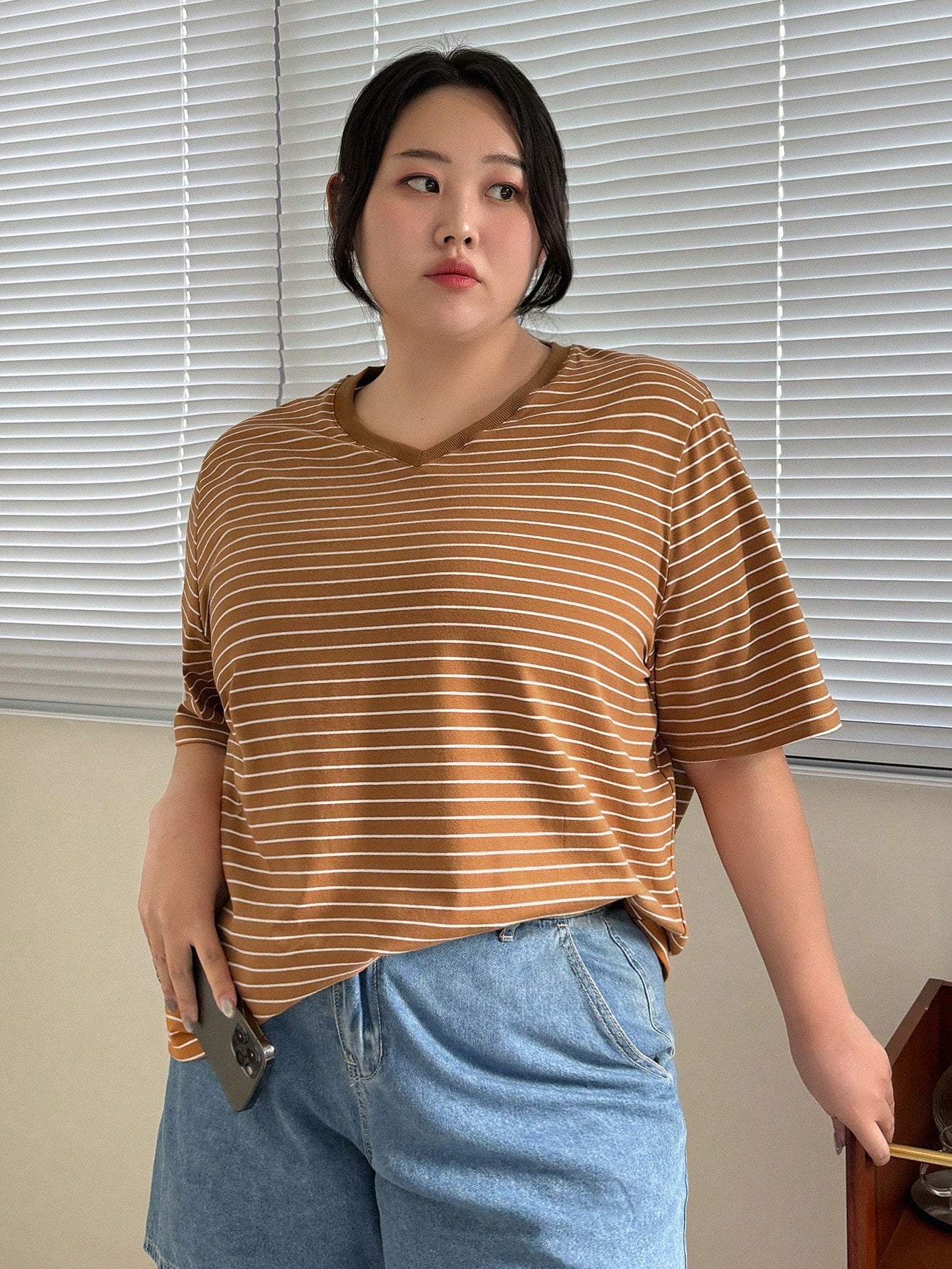 Loose Striped Short Sleeve T-Shirt