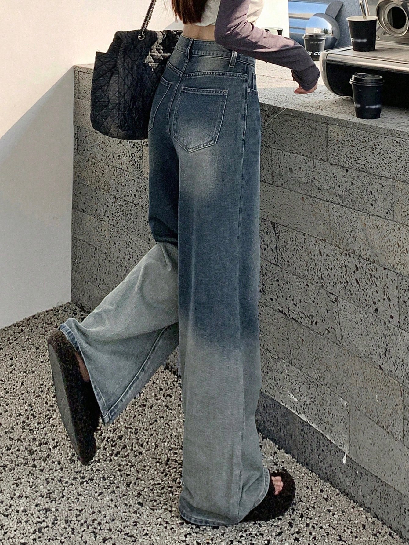 Ladies' Retro Loose Fit Jeans