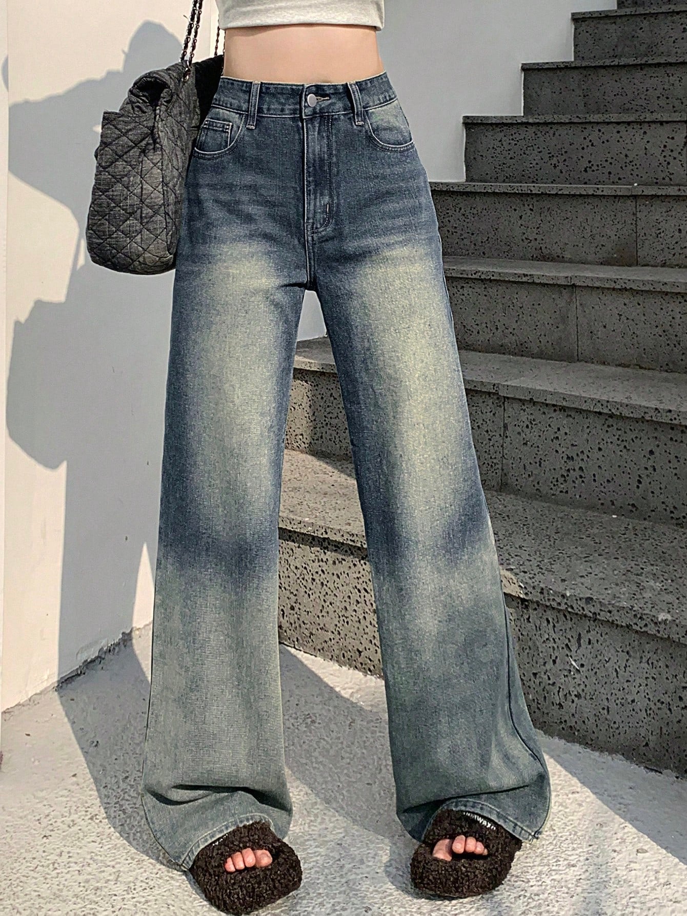 Ladies' Retro Loose Fit Jeans