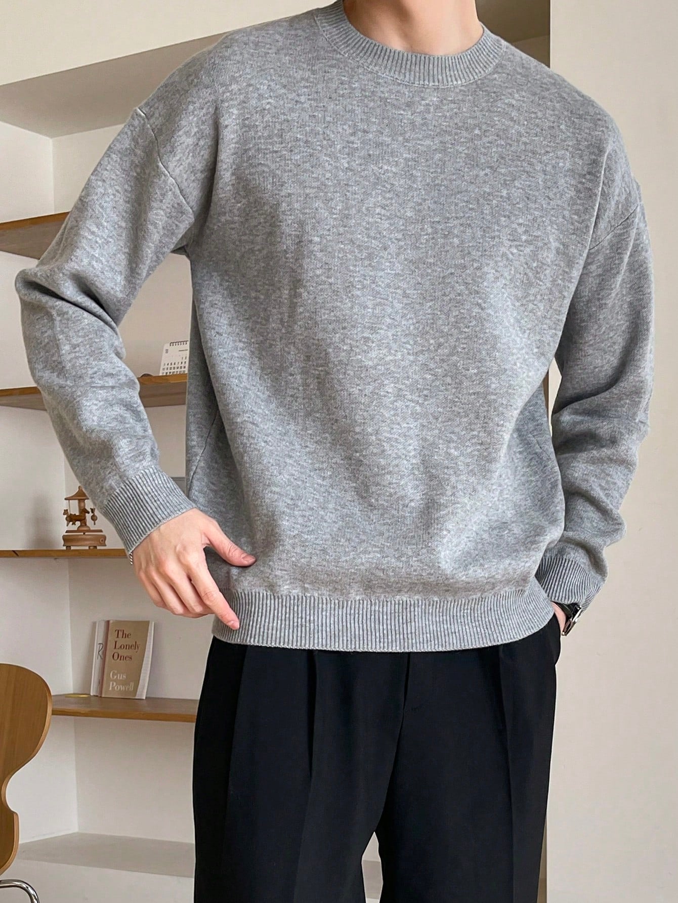 Men's Solid Color Autumn/Winter Sweater