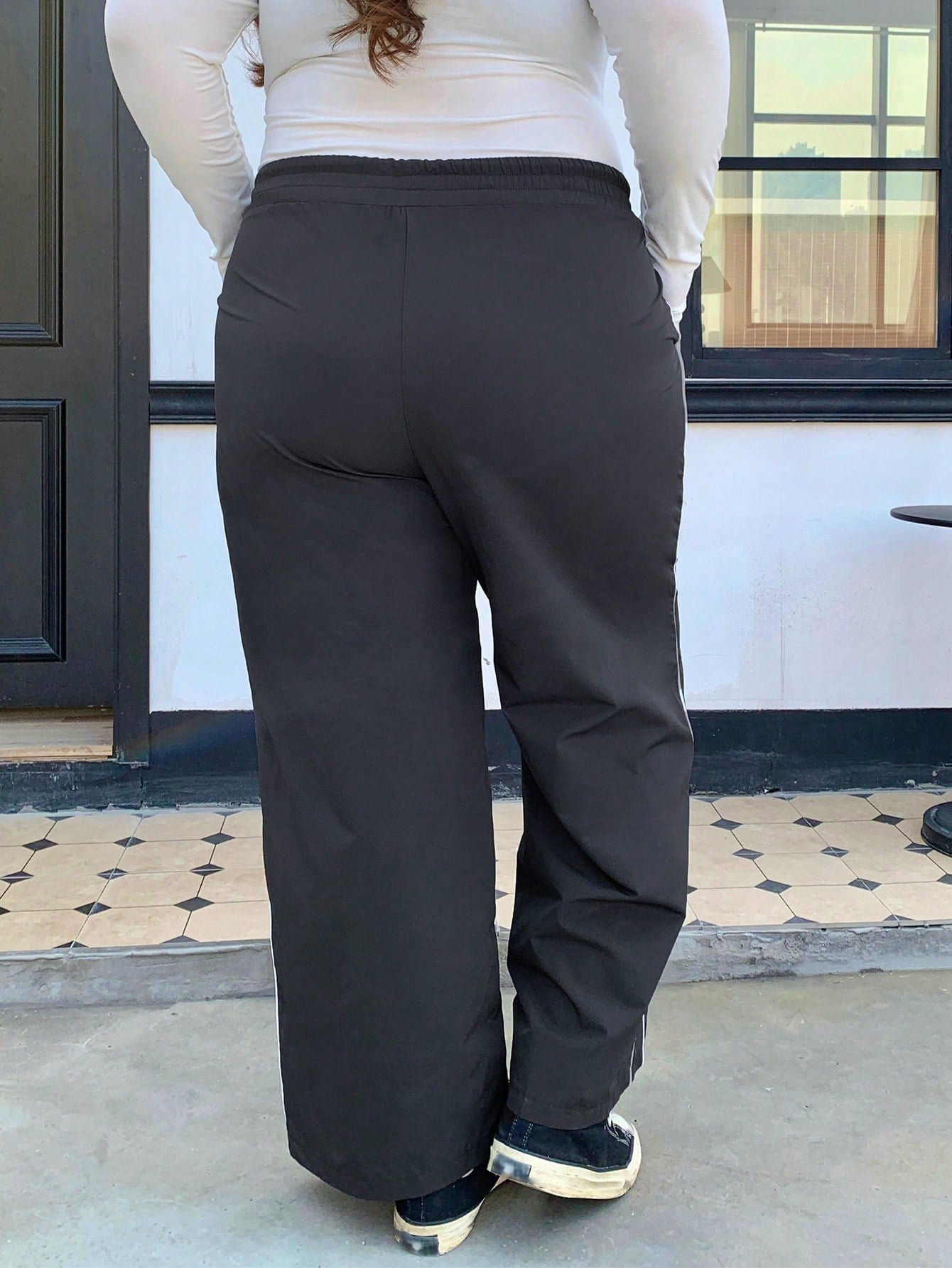 Plus Size Women's Loose Elastic Waist Slimming Pants