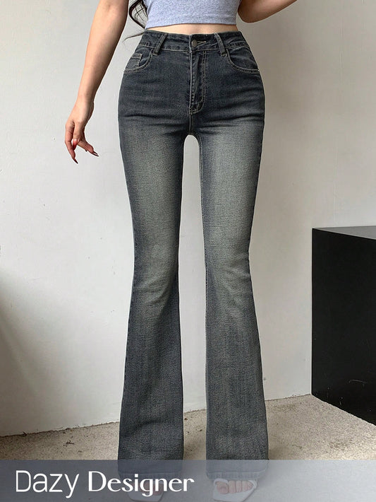 Slim Fit Bell Bottom Jeans