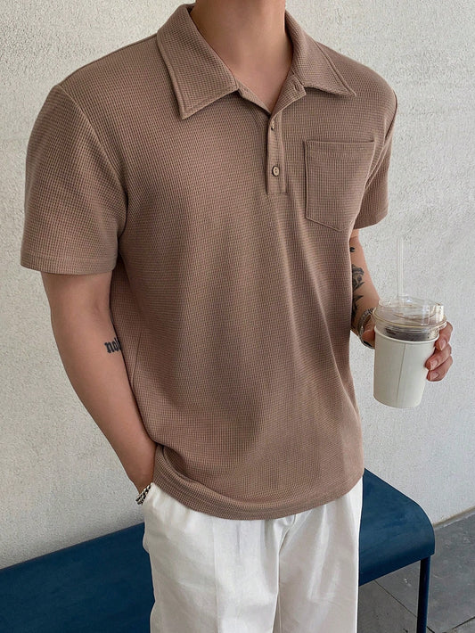 Men's Summer Solid Color Polo Shirt