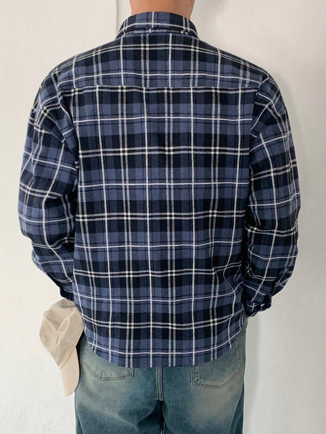 Men's Plaid Printed Spring/Summer Long Sleeve Shirt